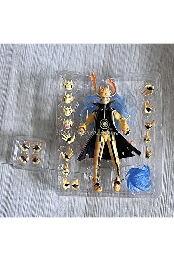 Miniso no box Anime SHF NARUTO UZUMAKI Figure Kurama Link Mode SHFiguarts Action Figure Model Toy Birthday