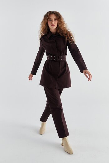 MARKALİSTE Lassie Trench Set Brown