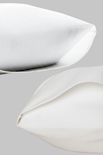 HRN Textile 2-Piece Terry Cotton Cotton Covered Pillow Protector Mattress - Liquid Proof & Silent (50X70 cm)
