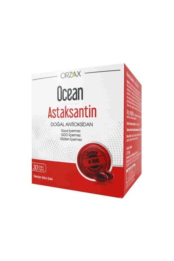Ocean Astaxanthin 30 Capsules - Food Supplement Containing Natural Antioxidant