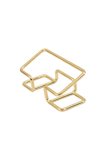 Choice Golden 1pcs 1pcs business card case Simple hollow business card case Creative iron lining business