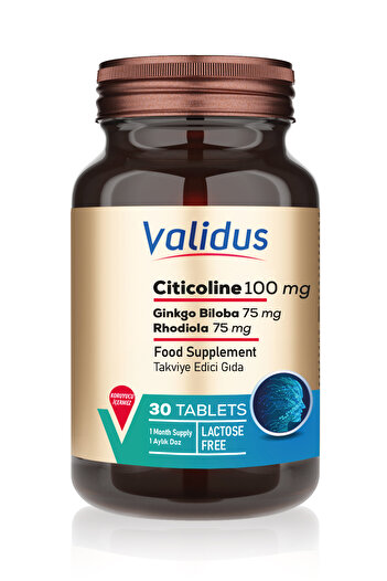 Validus Sitikolin 100 Mg 30 Tablets