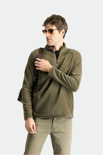 Kiğılı Φούτερ Fleece με μισό φερμουάρ