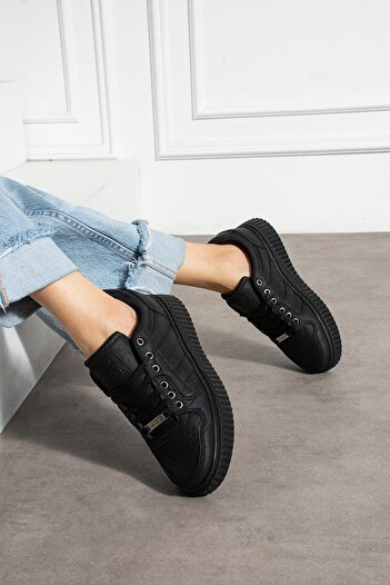 L.A Polo Siyah Günlük Kadın Sneaker