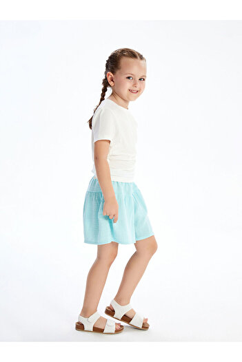LC Waikiki New Season Basic Girls' Shorts with Elastic Waist - S5Dh08Z1