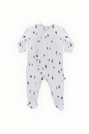 Boumini Beige Baby Rompers - Pine Forest Booties