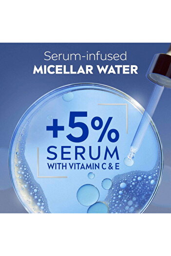 NIVEA Micellar Water Brightening 400ml with 5% Serum + Free Cotton Pads
