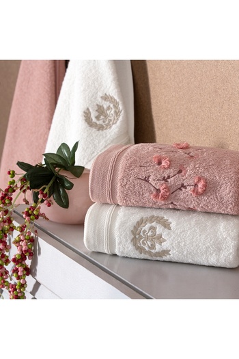 Taç Verve Pure Cotton Pamuk Hamam Seti - Пудра Крем