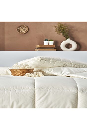 Taç White Wool Sense Double Quilt