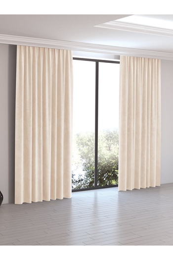 Perle Home Daily Series Ecru Color Island Background Curtain