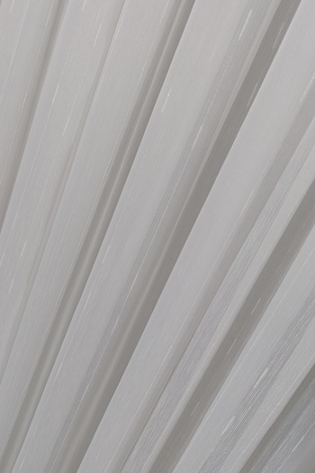 Madame Dower Off White Butterfly 1X3 Tight Pleat Tulle Curtain - Non-Wrinkle No Ironing Required