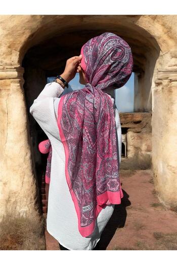 Baştacı Baştaci Soft Ethnic 0181 Pink Shal