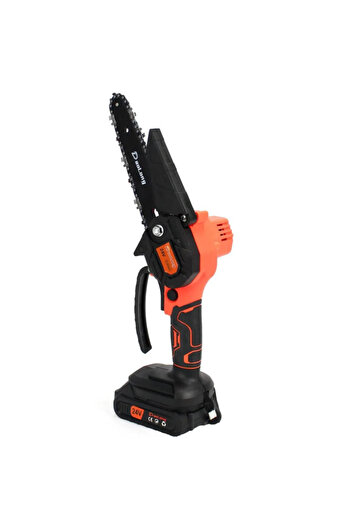 BLMAG Mini Portable Chainsaw 24 V with 2 Batteries, 15 cm Blade, Charger and Bag