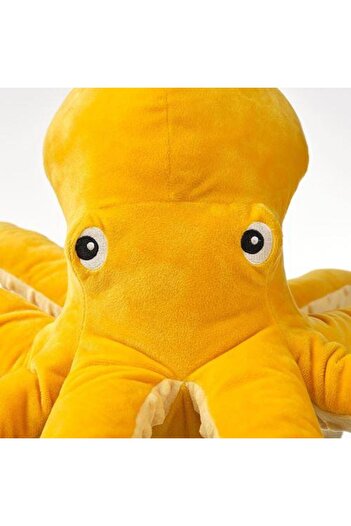 IKEA Sarı Ahtapot Peluş Oyuncak 50 Cm Yumuşak Oyuncak Çocuk Oyuncak