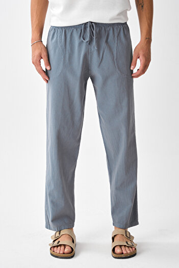 Shooter Sportswear Men's Comfortable Fit Linen Drape Pants