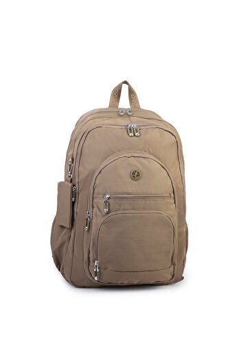 Nas Bag Unisex Lightweight Oversized School Bag and Sports Bag Multi-Compartment Khaki