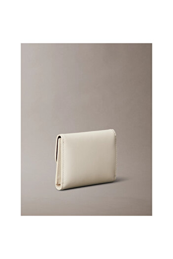 Calvin Klein Ck Lv04f1062g Stone Lock Slouchy Lthr Trıfold Kadın Cüzdan