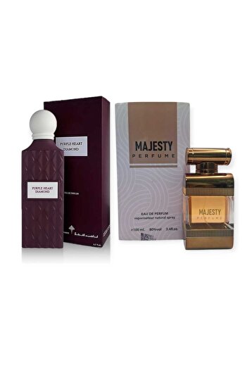 IBRAQ Purple Heart Diamond bouquet with Majesty perfume package 250 ml
