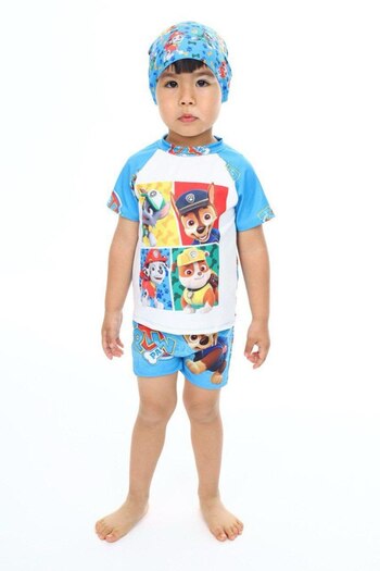Tudekids Tude Ki̇ds Paw Patrol Boy's Tshirt Shorts Swimsuit Set