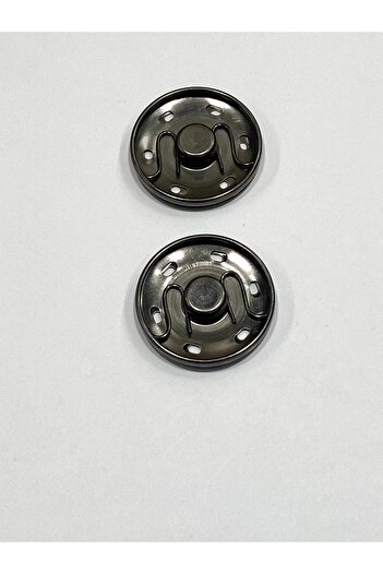 karantuhafiye Metal Snap Fastener / Coat Cardigan Snap Fastener Large Size Snap Fastener / Set of 2 / 4 cm / Anthracite