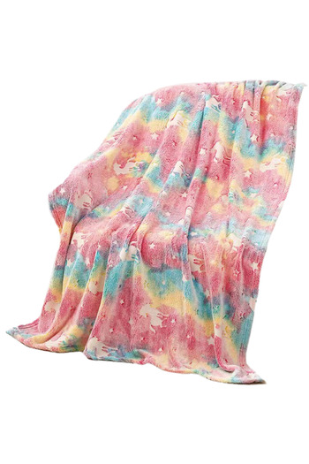 SDEPOT SDEPOT phosphorescent blanket, soft material that glows in the dark, pastel