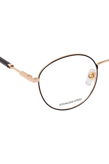 FURLA Women's eyeglasses frames VFU 639 0301, Metal, Gold, 53 mm
