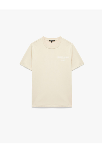 Koton Short Sleeve Crew Neck Printed Oversize Sports T-Shirt