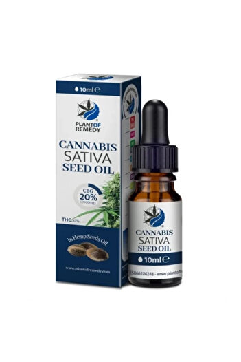 OEM Plant of Remedy Cannabigerol 20% CBG Oil in Hemp Seed Oil, 200 drops, pipette bottle, 10ml