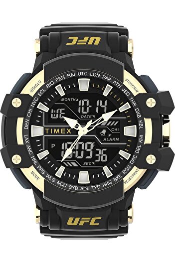 Timex ساعة تايمكس يو اف سي كومبات رقمية رجالية - TW5M58300JT