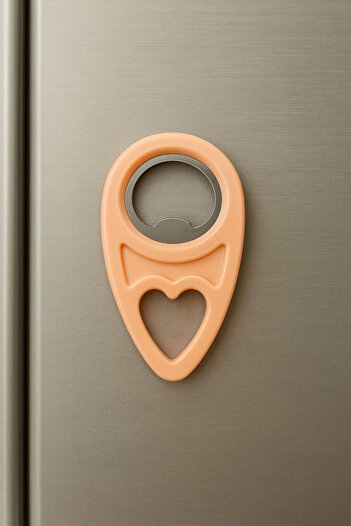 SİHİRLİ AYAKLAR Magnetic Cap Opener Salmon Color Practical Opener 7 cm