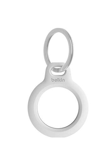 Belkin AirTag Holder, Key Ring, White