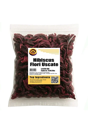 Top Ingrediente Hibiscus Flori Deshidratate - Petale de Flori Uscate - 100g