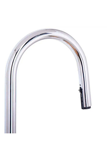 KORMAN TECHNIK Kitchen Faucet with Pull-out Spray, SUS304 Stainless Steel, Chrome, FJ5543