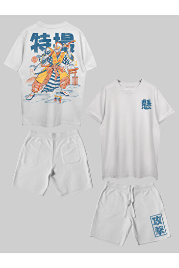 THREADCURRY Tokusatsu Samurai Printed Co-ord Set for Men & Women