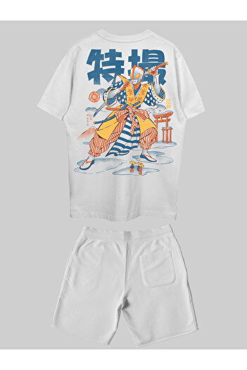 THREADCURRY Tokusatsu Samurai Printed Co-ord Set for Men & Women