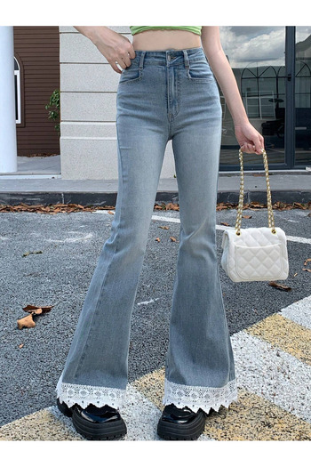 Touz Moda Джинси з мереживними деталями Y2k