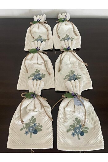 ELİŞİ MODA Wedding Convoy Towel, Very Stylish, High Quality, Showy Convoy Towel Set of 6