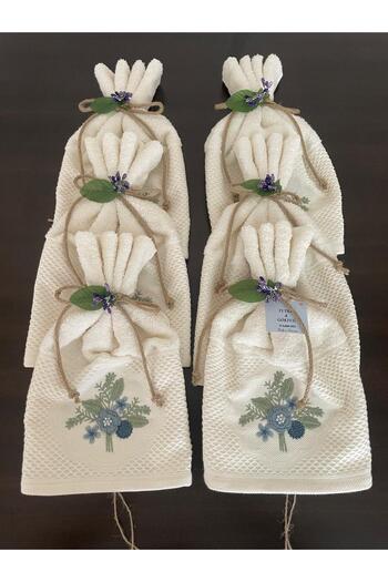 ELİŞİ MODA Wedding Convoy Towel, Very Stylish, High Quality, Showy Convoy Towel Set of 6