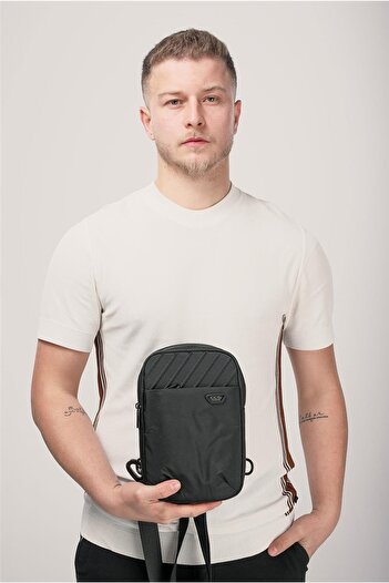 ÇÇS Black Men's Shoulder Bag 31632