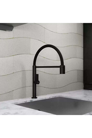 KORMAN TECHNIK Baterie Bucatarie, Alama Sanitara, Negru, CF2045