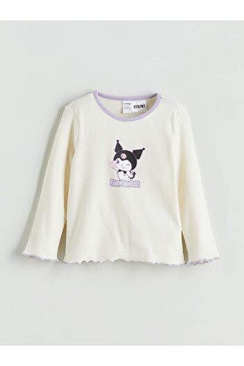 LC Waikiki Crew Neck Kuromi Printed Girl's T-Shirt