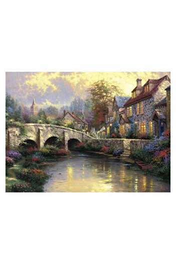 Schmidt Puzzle - Thomas Kinkade: Cobblestone Broke, 1000 piese