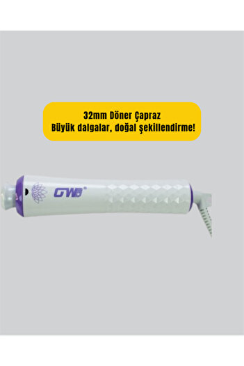 ZERO LAND Hn-Shop Gw Portable Hair Curler – 360 °   Rotary Cable, Negative Ion Ceramic Technology
