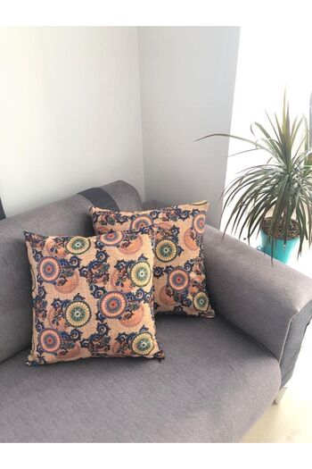 Alabaca Home Decorative Throw Pillow with Filling 400 Gr 43X43 cm