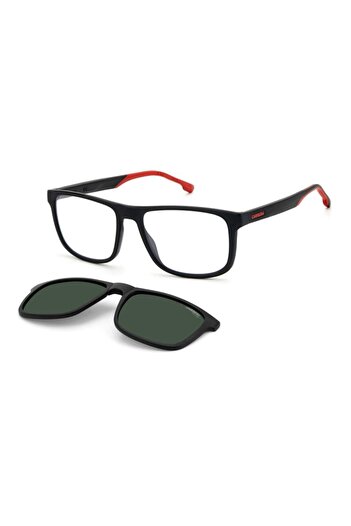 Carrera Men's CA8053/CS 003/UC Clip-on Eyeglass Frames, Plastic, Black, 55 mm