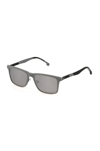 FILA Men's Polarized Clip-On Eyeglass Frames UFI530 568P, Metal, Black, 54 mm