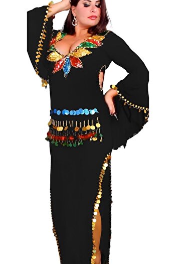 GENERAL Long Dress for Women - Red Dance Costume