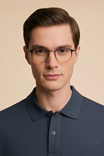 EYE OF HORUS Sitrin-2362-M C13 Gray/Yellow Acetate Blue Light Screen Glasses