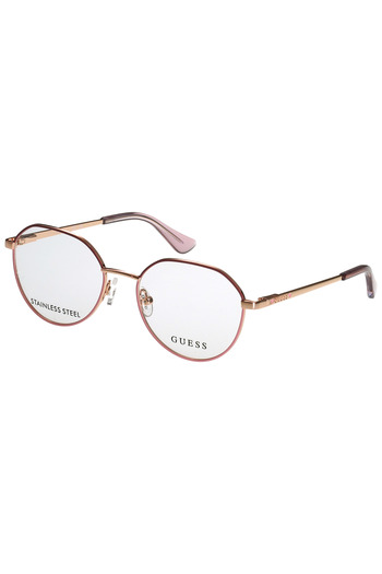 Guess GU9232 074 48 Women's Eyeglass Frames, Metal, Pink, 48 mm