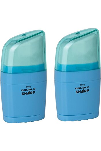 STOREMAX Polysight Dblsharp Colored Sharpener Sky Blue 2-Pack Trendzap 467437